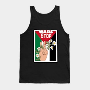 stop war in palestine save rafah Tank Top